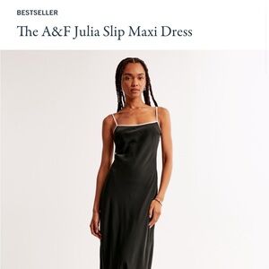 Abercrombie & Fitch Black Maxi Dress NWT